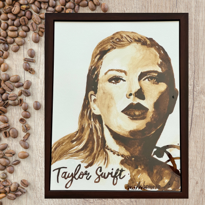 Taylor Swift Coffee Art Painting